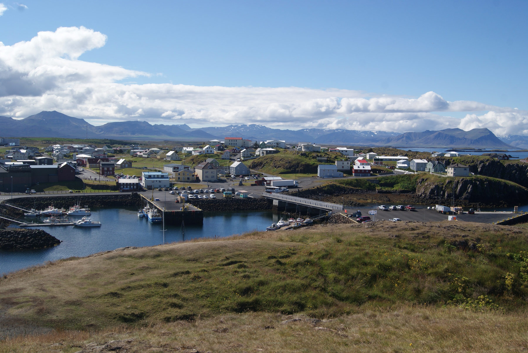 photo Islande paysage cote Sud Ouest La presqu’île de Snaefellsnes Stykkisholmur