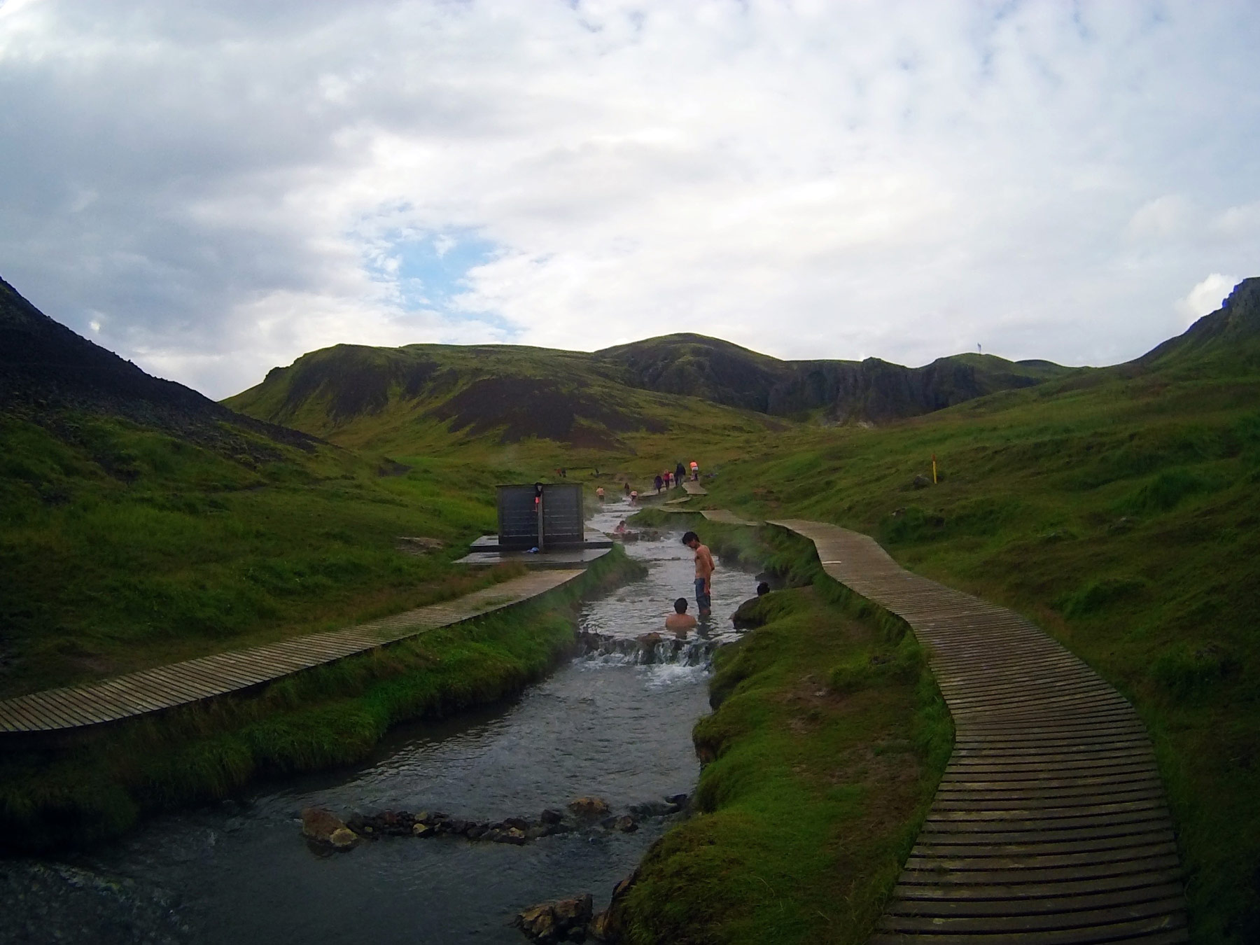 photo Islande paysage cote Sud Ouest eau chaude géothermie Hverargerdi