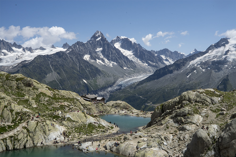 photo lac blanc Chamonix paysage Mont Blanc