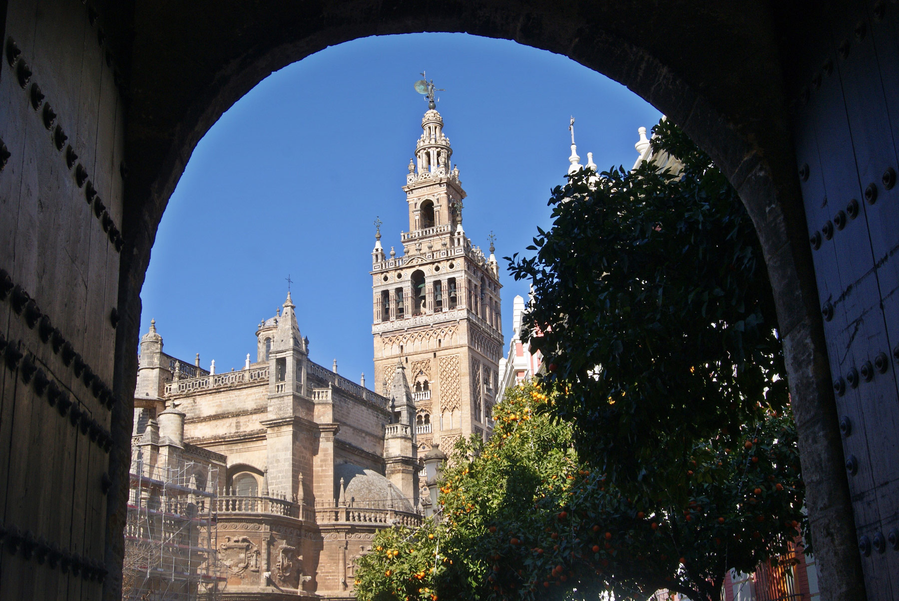 photo ville Seville Espagne  Giralda cathédrale de Séville