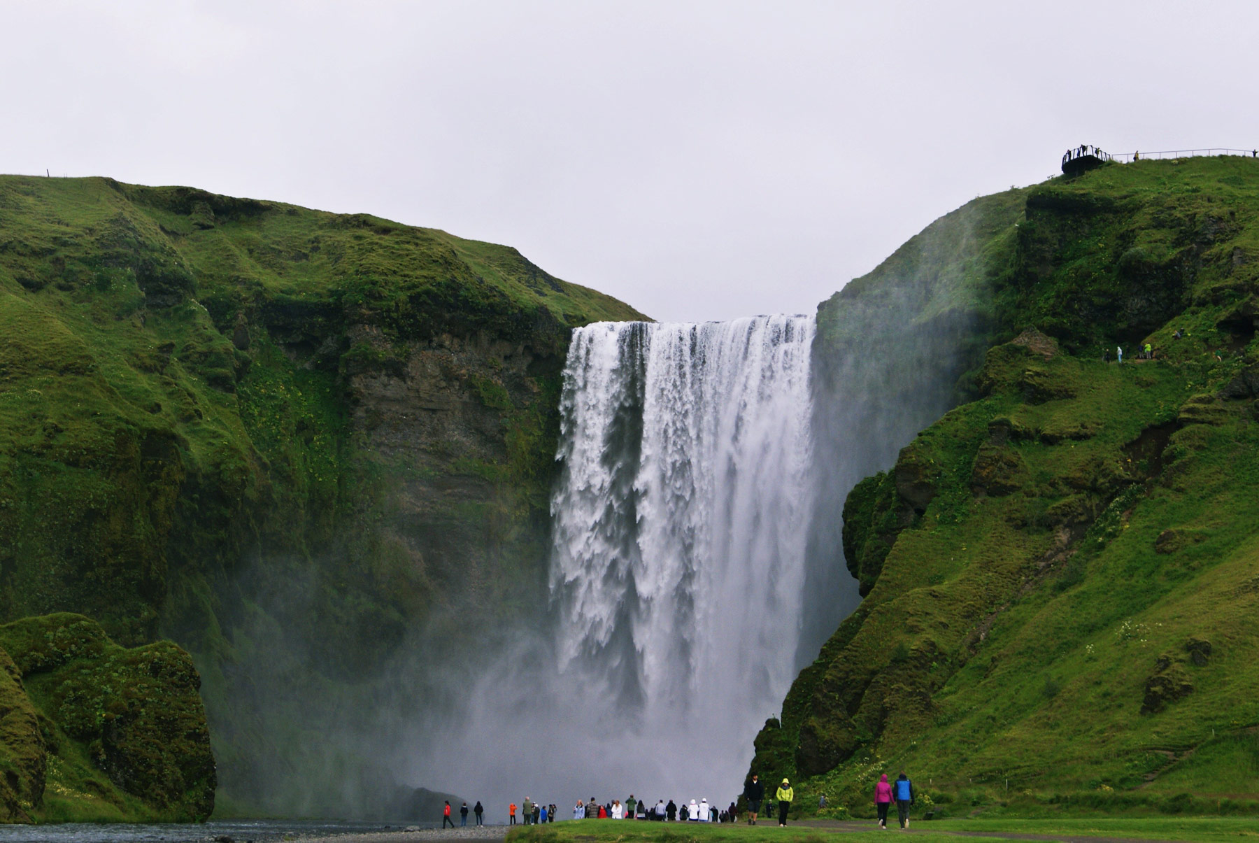 photo Islande paysage cote Sud cascade Skogafoss