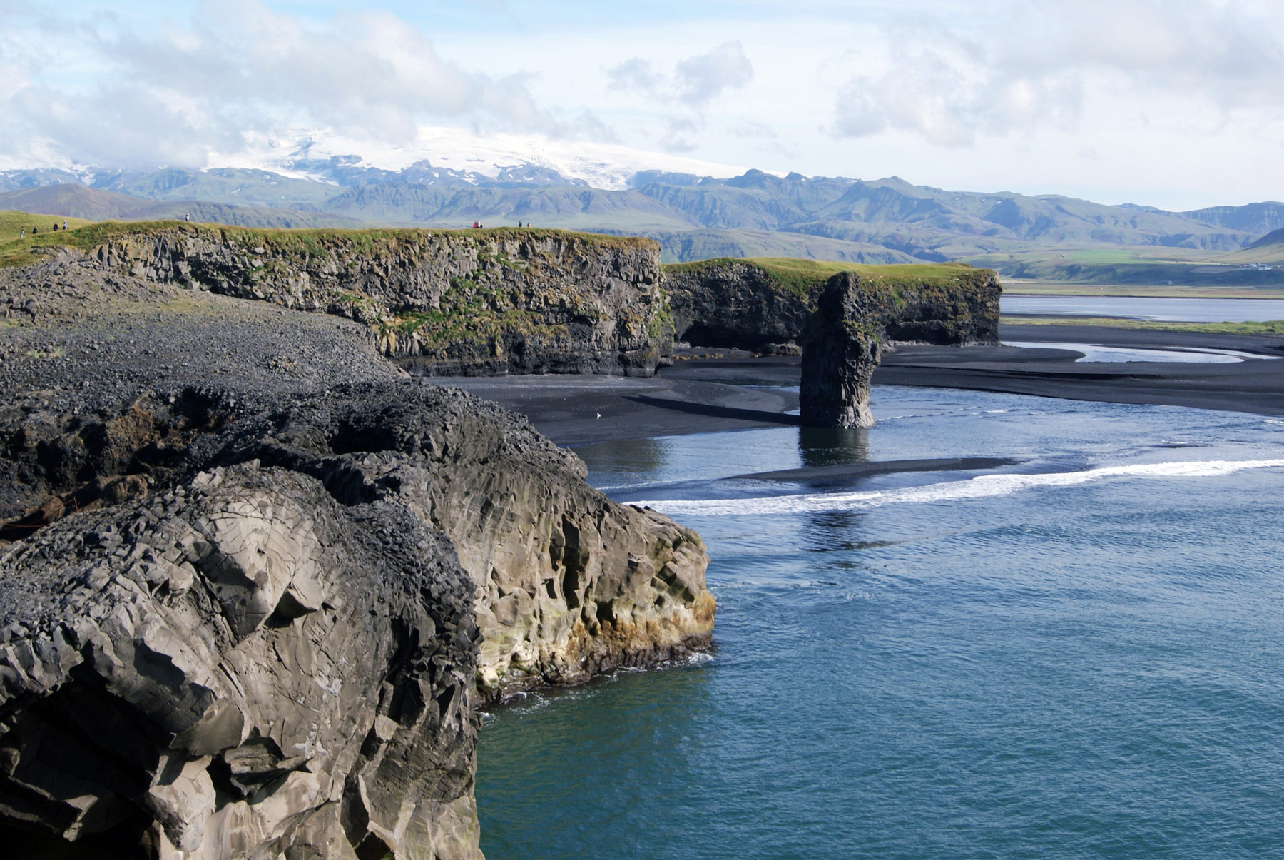 photo Islande paysage cote Sud falaise Dyrholaey