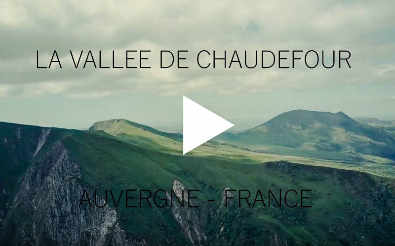Video Vallee de Chaudefour Auvergne France drone