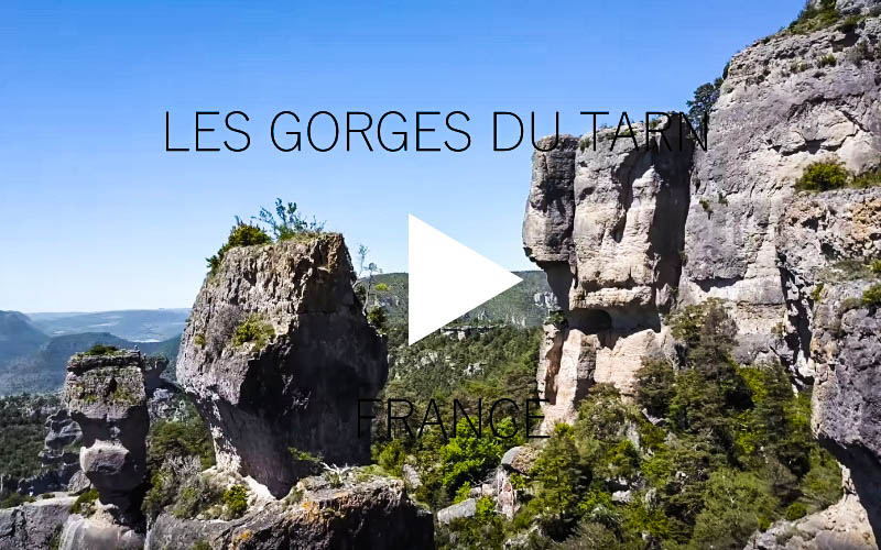 Video Gorges du Tarn Occitanie France drone